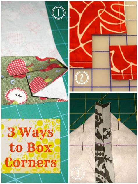 sewing boxed corners tutorial